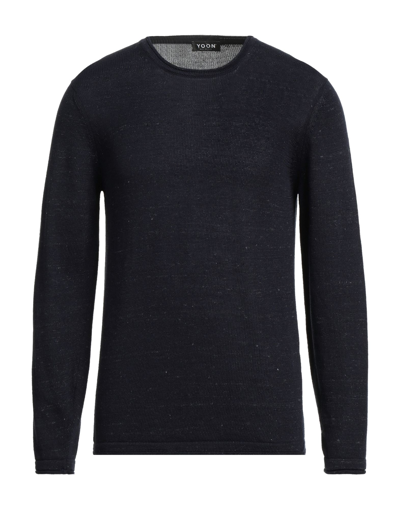 Shop Yoon Man Sweater Blue Size 36 Cotton, Linen