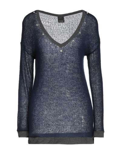 Shop Pinko Woman Sweater Midnight Blue Size M Wool, Polyamide, Viscose