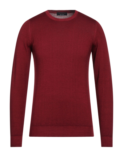 Shop Jeordie's Sweaters In Brick Red