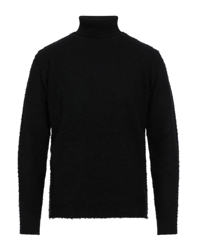 Shop Grey Daniele Alessandrini Man Turtleneck Black Size 42 Wool, Polyamide