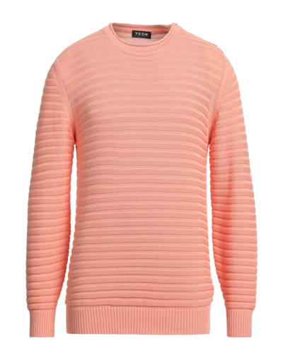Shop Yoon Man Sweater Salmon Pink Size 40 Cotton