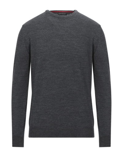 Shop Gioferrari Man Sweater Steel Grey Size 44 Wool
