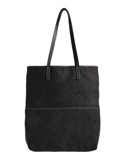 Shop My Choice Woman Shoulder Bag Steel Grey Size - Textile Fibers, Soft Leather