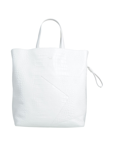 Shop Frankie Morello Woman Handbag White Size - Soft Leather
