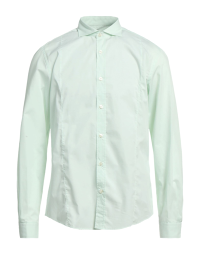 Shop Liu •jo Man Man Shirt Light Green Size 15 Cotton