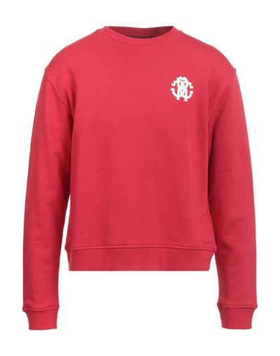 Shop Roberto Cavalli Man Sweatshirt Red Size L Cotton