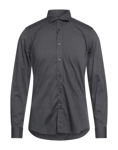 Shop Liu •jo Man Man Shirt Lead Size 15 Cotton In Grey