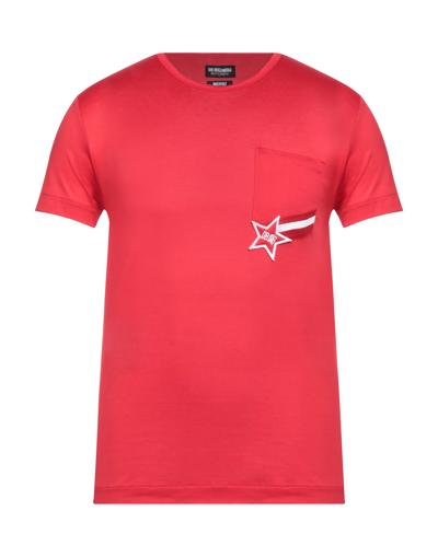 Shop Dirk Bikkembergs Man T-shirt Red Size Xs Cotton