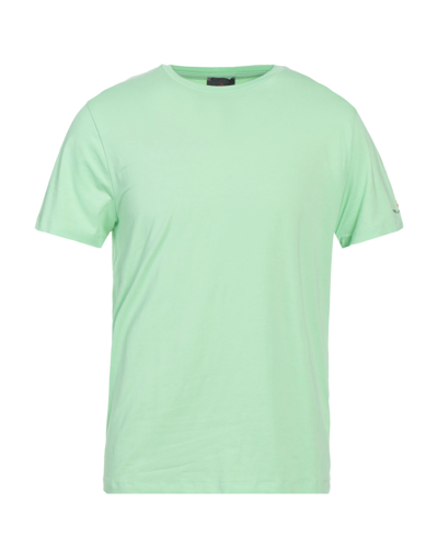 Shop Peuterey Man T-shirt Light Green Size S Cotton, Elastane