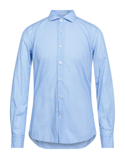 Shop Himon's Man Shirt Sky Blue Size 16 Cotton
