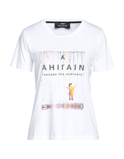 Shop Ahirain Woman T-shirt White Size S Cotton