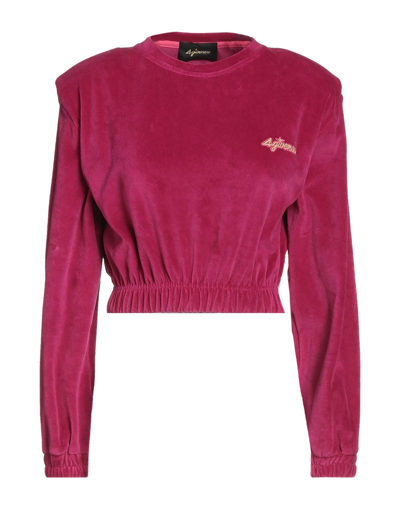 Shop 4giveness Woman Sweatshirt Fuchsia Size M Cotton, Polyester In Pink