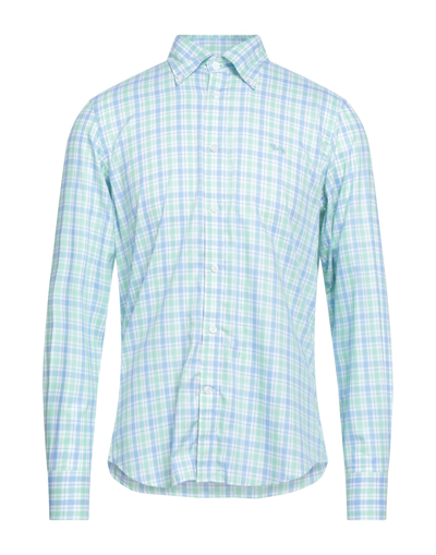 Shop Harmont & Blaine Man Shirt Light Green Size L Cotton
