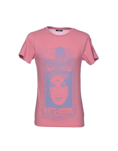 Shop C'n'c' Costume National Man T-shirt Pastel Pink Size L Cotton, Elastane