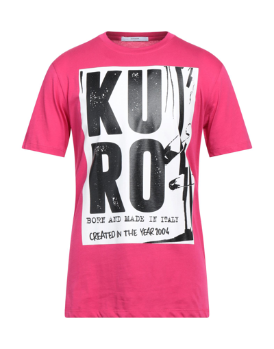 Shop Takeshy Kurosawa Man T-shirt Fuchsia Size Xxl Cotton In Pink