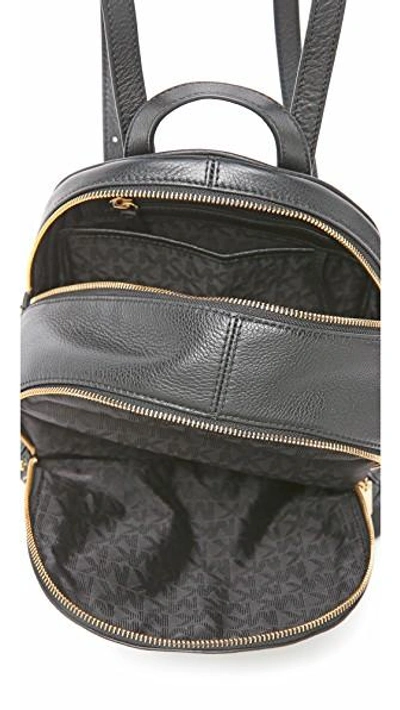 Shop Michael Michael Kors Rhea Small Backpack In Black