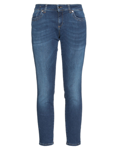 Shop Dirk Bikkembergs Woman Jeans Blue Size 29 Cotton, Polyester, Elastane