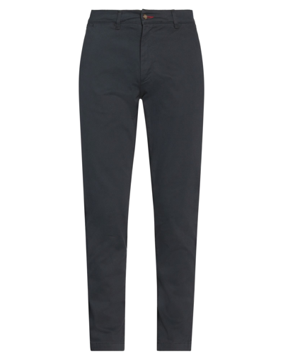 Shop Qb24 Man Pants Lead Size 30 Cotton, Elastane In Grey