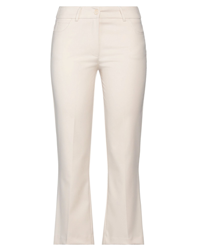 Shop Guttha Cropped Pants In Ivory