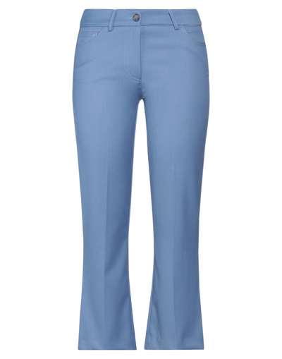 Shop Guttha Cropped Pants In Pastel Blue