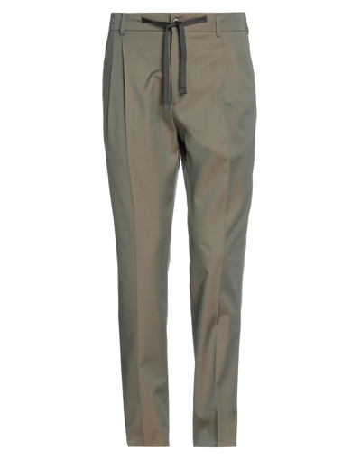 Shop Brian Dales Man Pants Military Green Size 30 Wool, Cotton