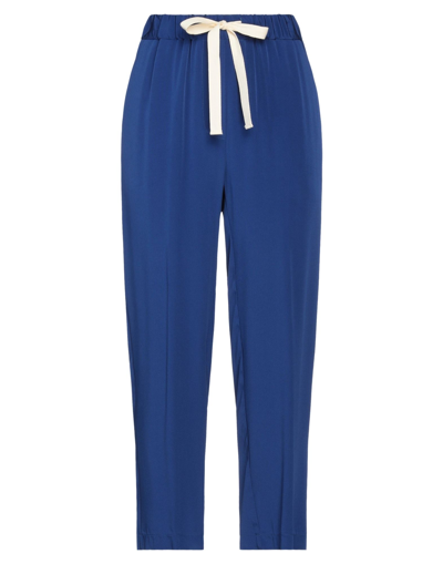 Shop Brian Dales Woman Pants Bright Blue Size 12 Acetate, Viscose