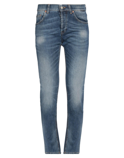 Shop Dondup Man Jeans Blue Size 33 Cotton, Elastane
