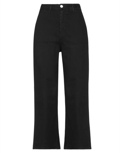 Frankie Morello Woman Jeans Black Size 8 Cotton, Elastane In Black