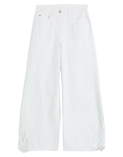 Shop My Twin Twinset Woman Jeans White Size 31 Cotton