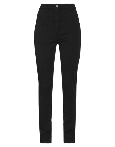 Shop Ndegree21 Woman Pants Black Size 31 Cotton, Elastane