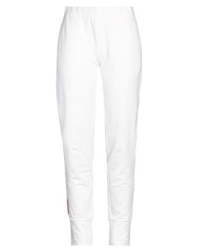Shop Prada Pants In White