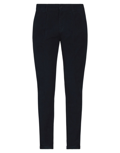 Shop Qb24 Pants In Dark Blue