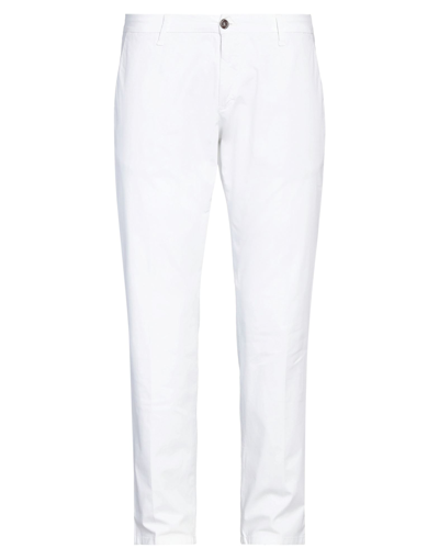Shop Baronetto 51 Man Pants White Size 38 Cotton, Elastane