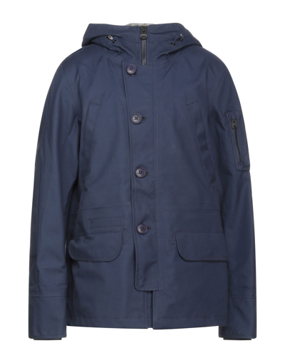 Shop Spiewak Man Jacket Midnight Blue Size 3xl Cotton, Nylon