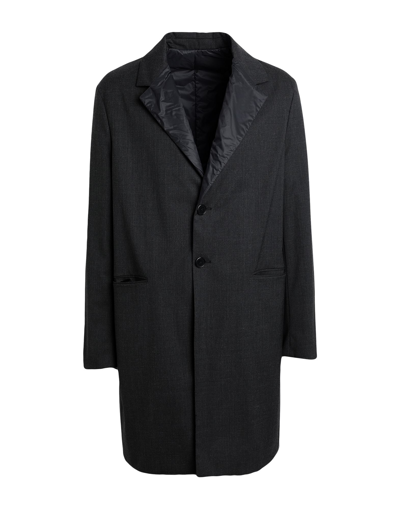 Shop Karl Lagerfeld Cara Loves Karl Man Coat Steel Grey Size 42 Recycled Polyester, Wool, Elastane