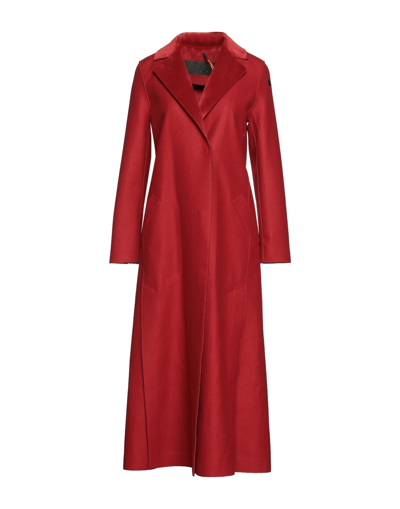 Shop Rrd Woman Overcoat & Trench Coat Red Size 4 Wool, Polyamide, Cashmere, Polyester, Elastane