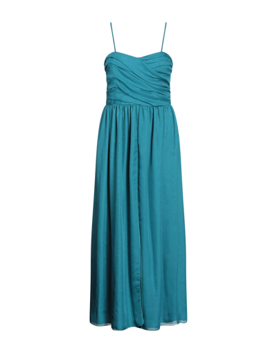 Shop Nora Barth Woman Maxi Dress Deep Jade Size 10 Polyester, Viscose, Elastane In Green