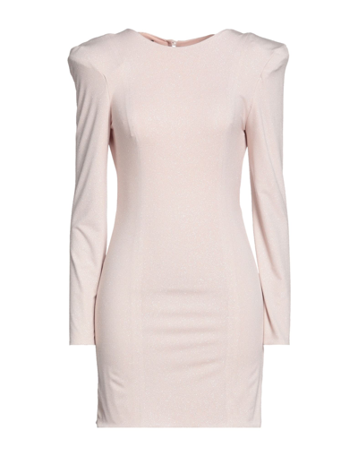 Shop Actualee Woman Mini Dress Light Pink Size 8 Polyester, Elastane