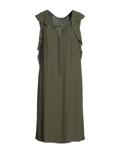 Shop 19.70 Nineteen Seventy Short Dresses In Military Green