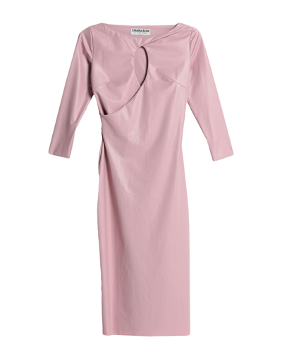 Shop Chiara Boni La Petite Robe Woman Midi Dress Pink Size 6 Polyamide, Elastane, Polyurethane
