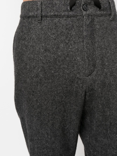 Shop Missoni Front Tie-fastening Detail Trousers In Black