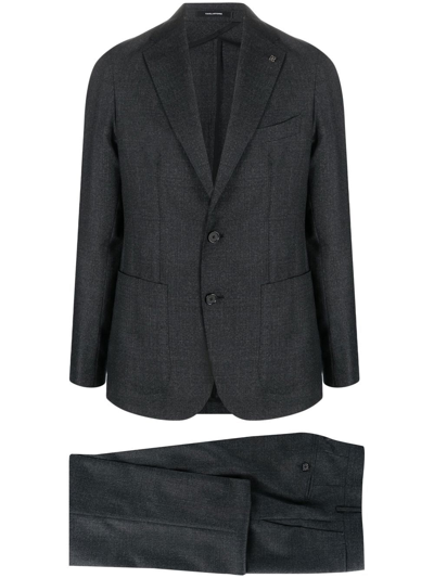 Shop Tagliatore Single-breasted Tailored Suit In Grau