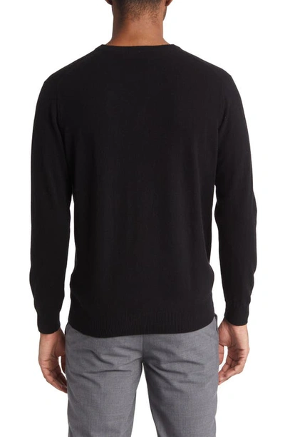 Shop Rodd & Gunn Wool & Cashmere Crewneck Sweater In Onyx