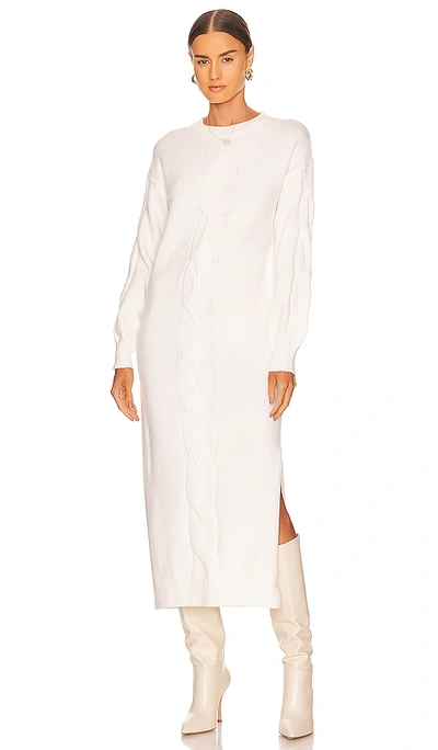 Shop Line & Dot Maya Sweater Dress In White