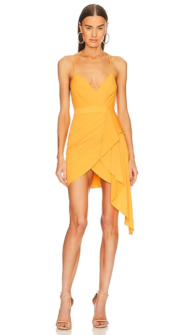 Shop Michael Costello X Revolve Mona Dress In Yellow