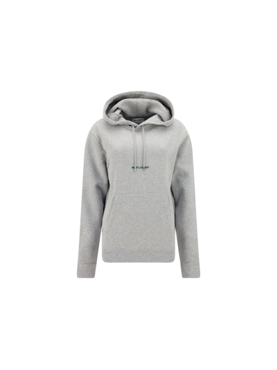 Shop Saint Laurent Hoodie In Gris Chine/gris