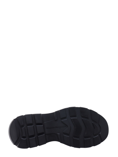 Alexander Mcqueen Tread Slick Sock Boot "black Red" In Black