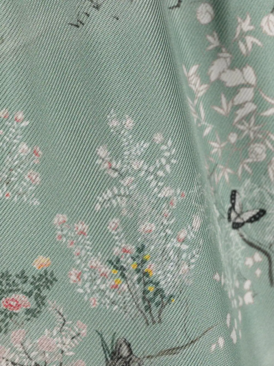 Shop Thom Browne Floral-print Pyjama Trousers In Green