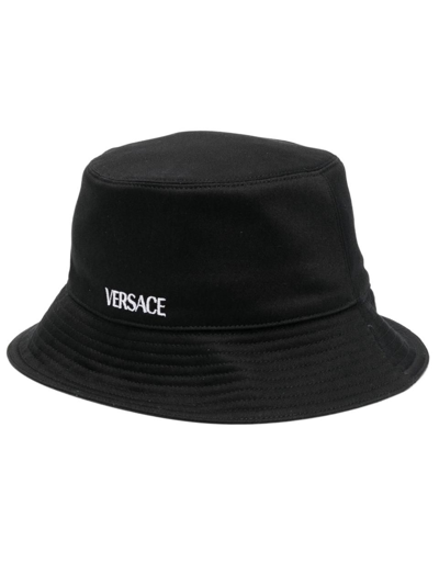 Shop Versace Women's  Black Other Materials Hat