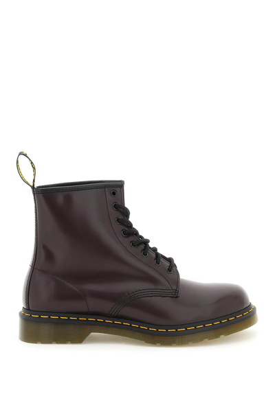 Shop Dr. Martens' Dr.martens 1460 Smooth Lace Up Combat Boots In Red